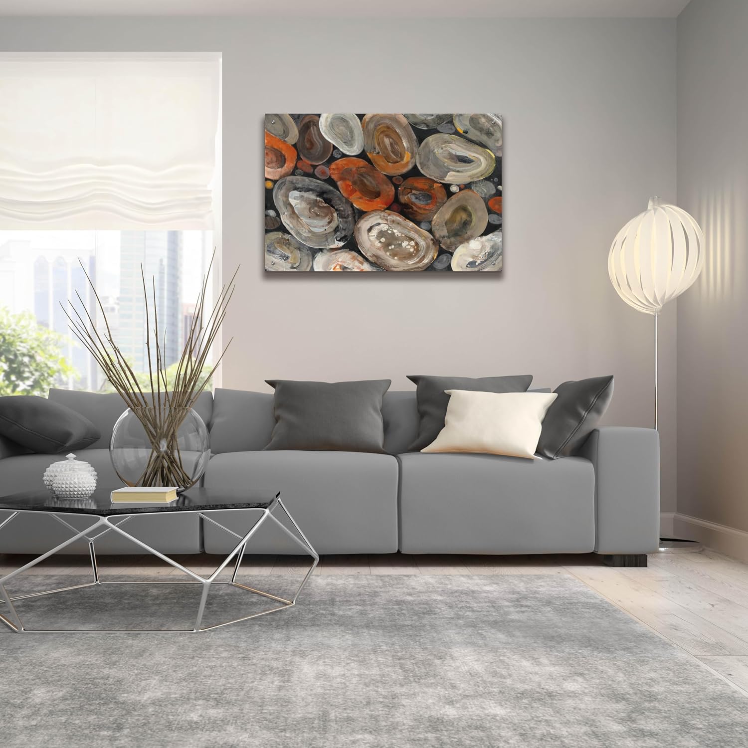 Epic Art 'Autumn Rocks' by Albena Hristova Acrylic Glass Wall Art, 36' x 24'