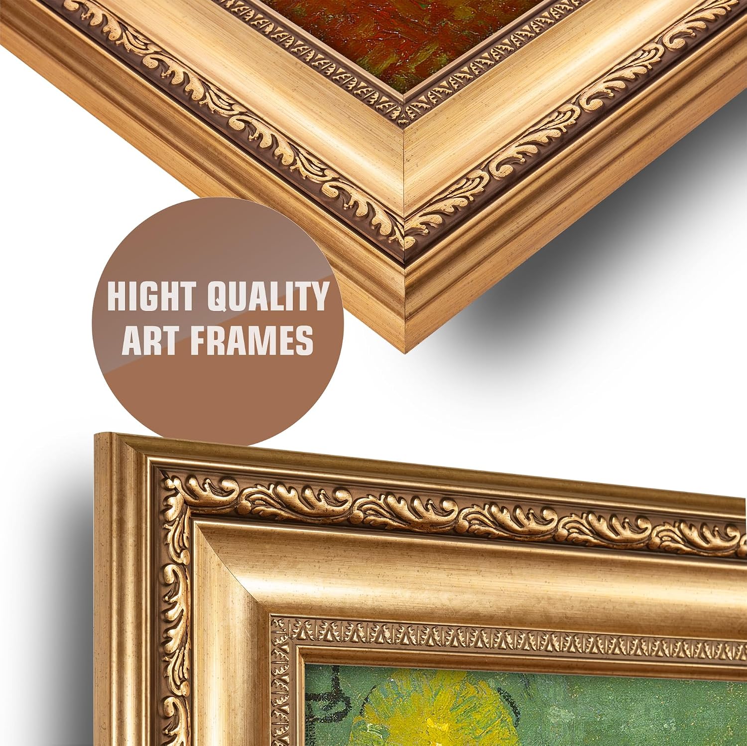 Gauguin's Chair by Vincent Van Gogh Framed Size:30x36 inches,Image Size:24x30 inches,Golden Frame The World Classic Art Reproductions,Wall Art for Home Decor