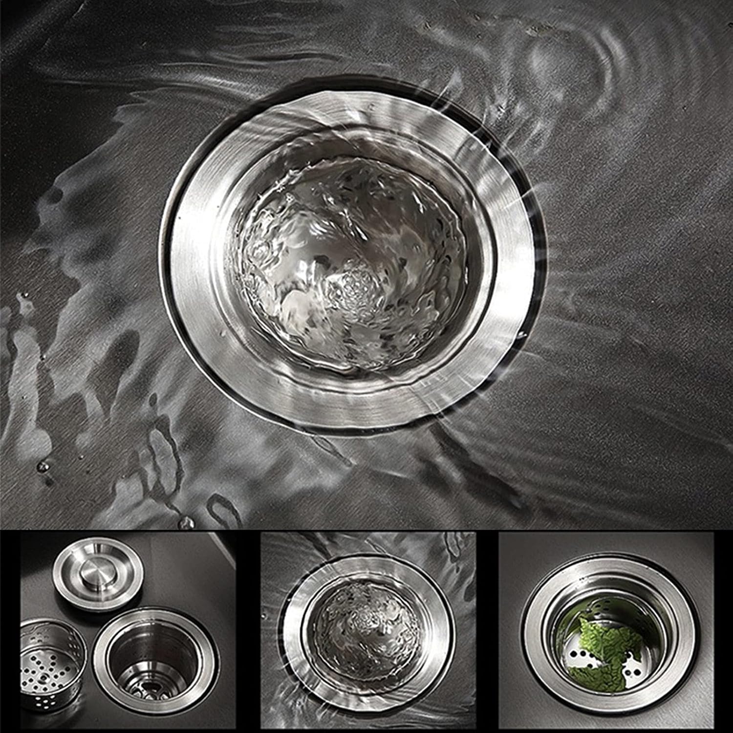 1 Compartment Single Bowl Sink of Stainless Steel Commercial Utility Basin with Faucet, Free Standing Utility Sink for Bar, Restaurant, Kitchen, Hotel and Home