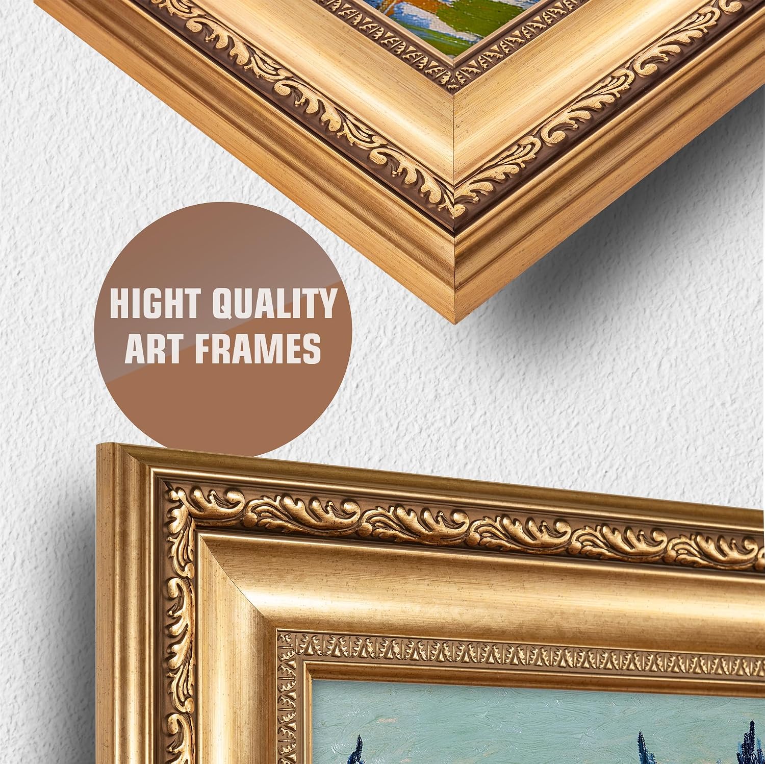Garden at Arles by Vincent Van Gogh Framed Size:30x36 inches,Image Size:24x30 inches,Golden Frame The World Classic Art Reproductions,Wall Art for Home Decor