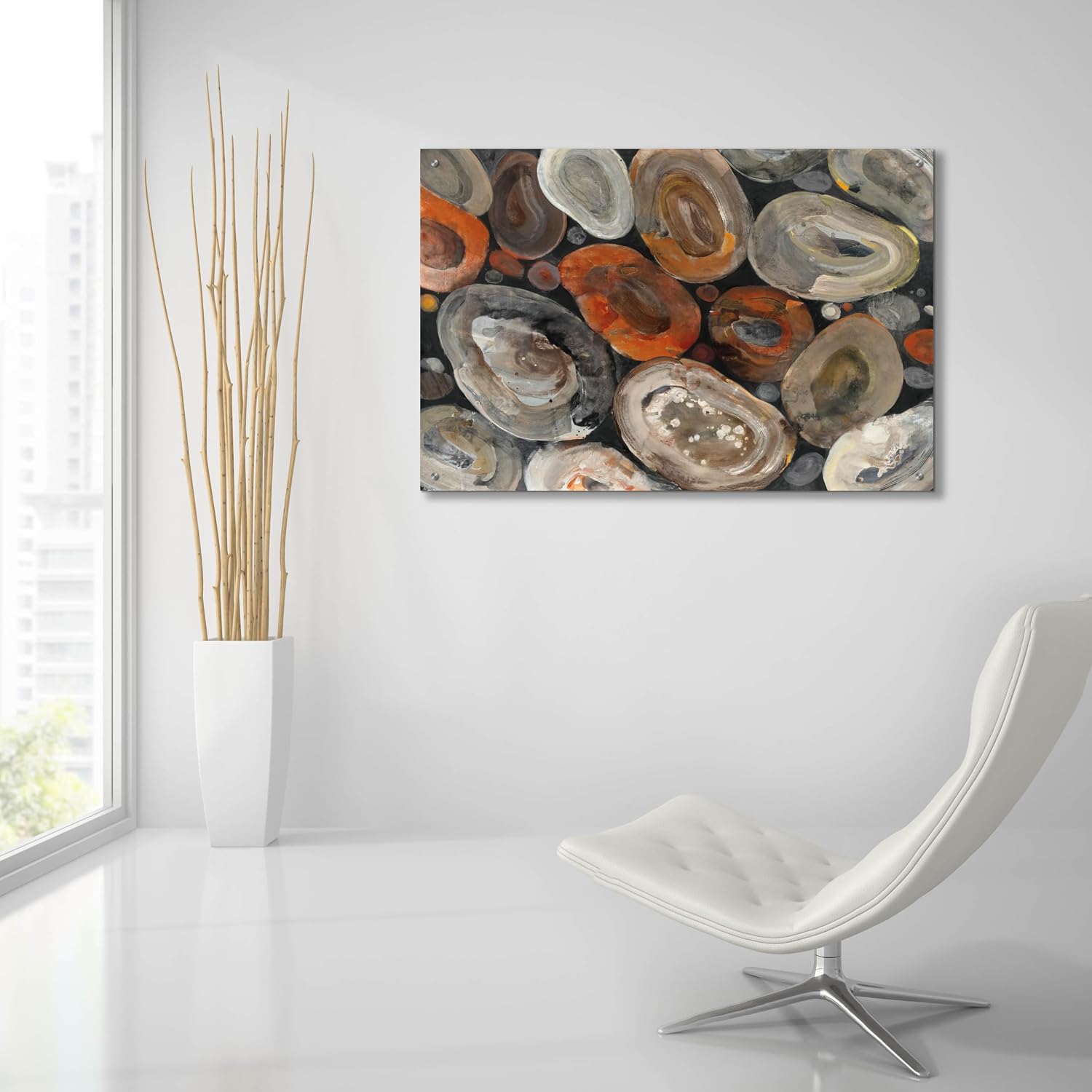 Epic Art 'Autumn Rocks' by Albena Hristova Acrylic Glass Wall Art, 36' x 24'