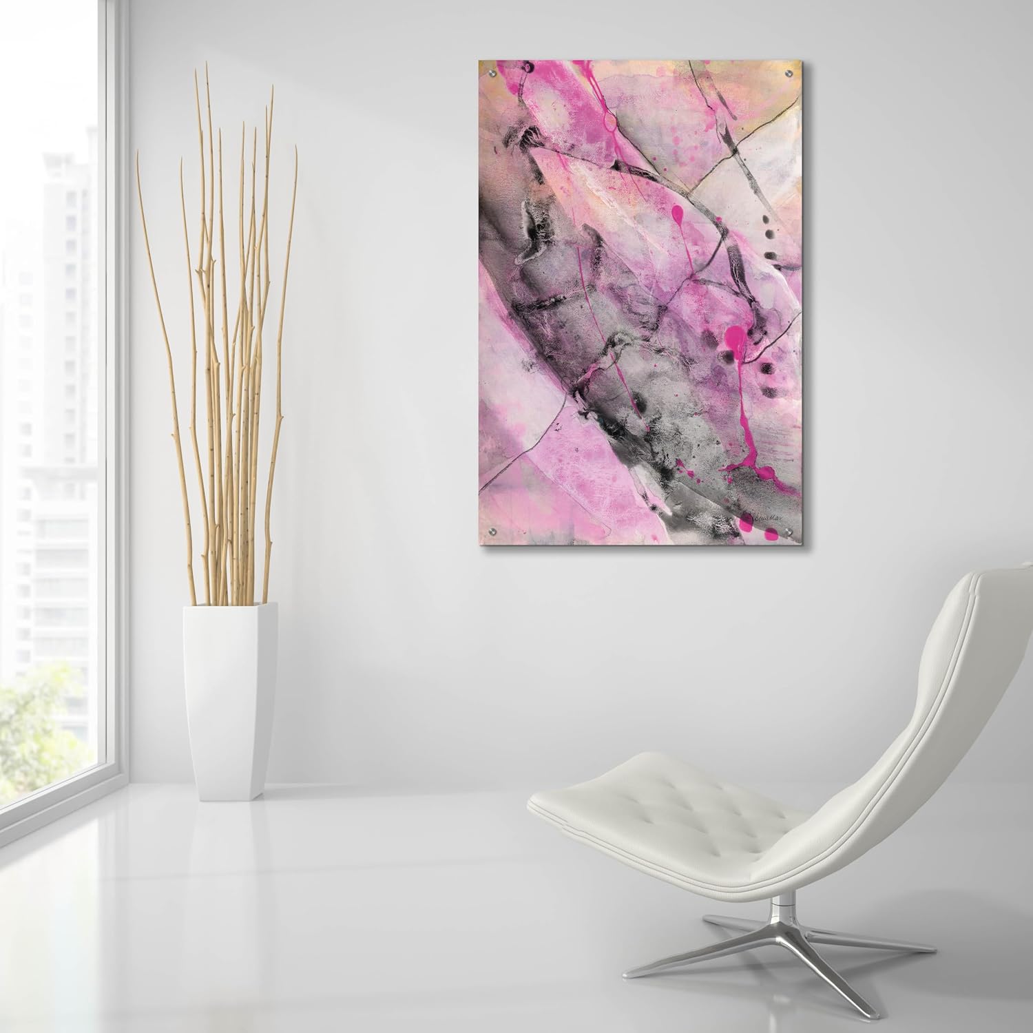 Epic Art 'Cracks In The Earth 1' by Albena Hristova Acrylic Glass Wall Art, 24' x 36'