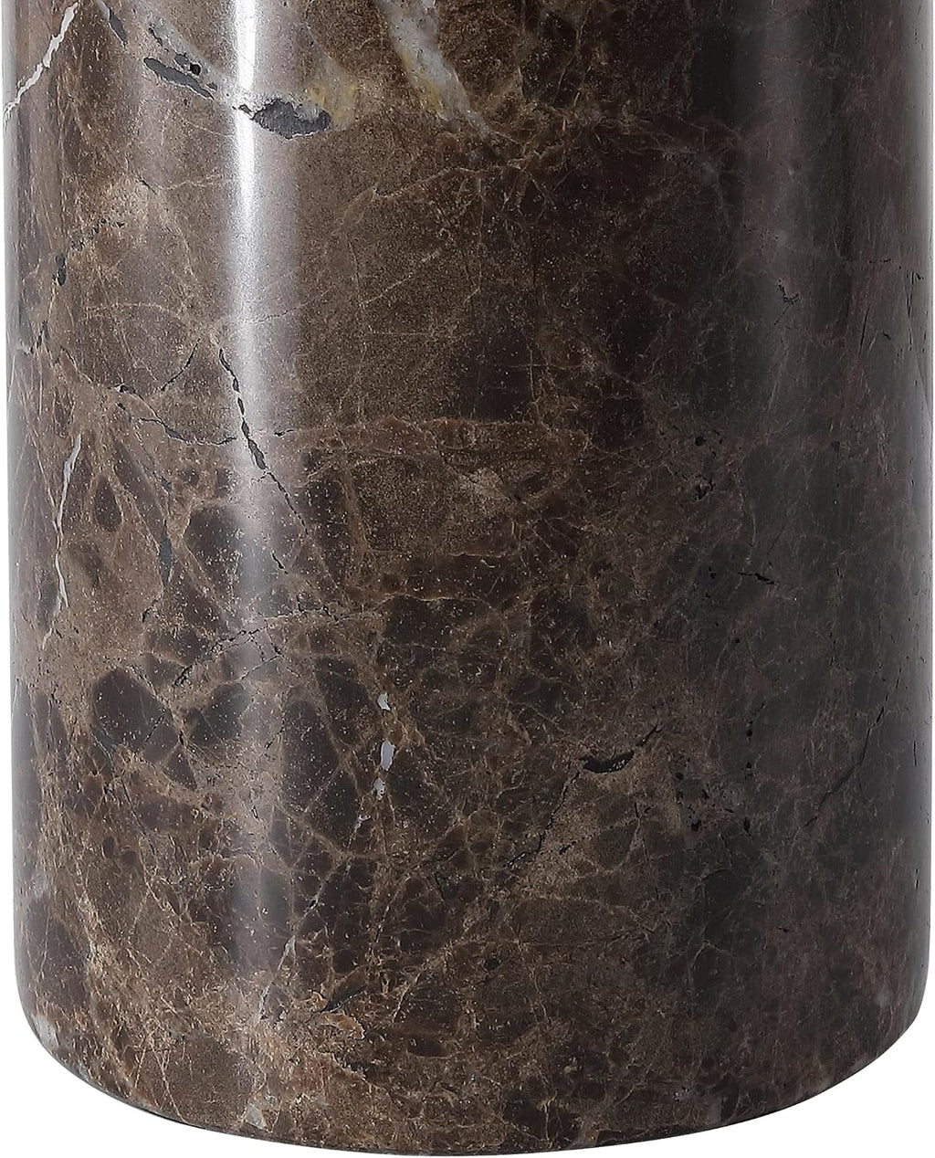 SAFAVIEH Couture Lighting Collection Kayabelle Dark Brown/White Marble 27-inch Dimmable Table Lamp for Bedroom Living Room Home Office Desk Nightstand (LED Bulb Included)
