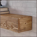 Handmade Fireplace Mantel Shelf 72', Extra Wide Rustic Wood Mantles for Over Fireplace, Wall Mounted Floating Mantel Shelves for Living Room Decor (Light Rustic, 72Lx6Hx8D)