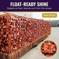 Anderson's Copper Metallic Floral Sheeting, 30 Ft. Parade Float Decoration for Trailers, Parties, Weddings, Proms, Photo Backdrops & Events – Shiny Fringe Garland for Indoor/Outdoor Use