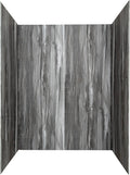 Palisade Vinyl Shower Surround Kit 78in x 60in x 36in, Urban Cliff | Waterproof PVC wall panels, grout-free design, bathroom renovation, coordinating trim, shelves, adhesive and sealant included