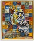 Stupell Industries 'Otis Redding Collage'| Floating Frame Canvas Art | Stupell Industries | Gold, 25 x 31 Inches, Easy to Hang and Sturdy, Made in USA, by Sabin