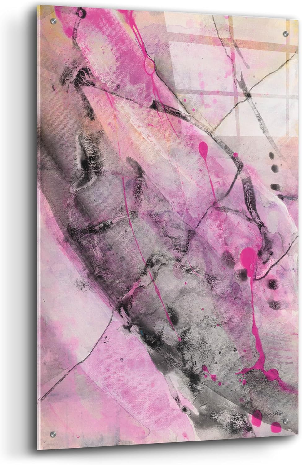 Epic Art 'Cracks In The Earth 1' by Albena Hristova Acrylic Glass Wall Art, 24' x 36'