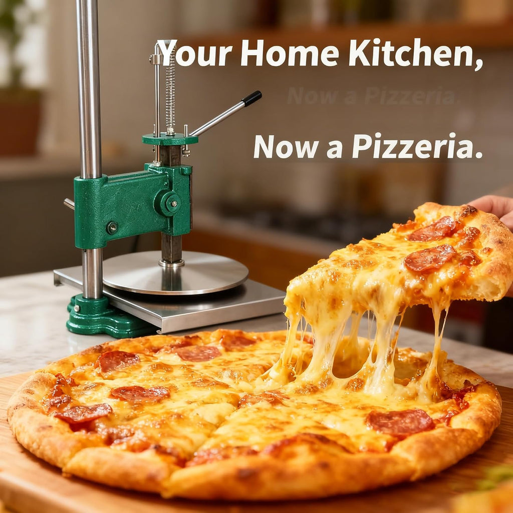 INTBUYING 14inch Manual Pizza Dough Pastry Press Machine Household Pizza Cake Press Machine Dough Press Sheeter Dough Pastry Presser Stainless Steel Pasta Maker Pizza Express Machine