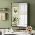 ACEMIRO 20x28 Inch Black Recessed Bathroom Medicine Cabinet with Mirror Metal Framed Farmhouse Surface Wall Mounted Mirrored Bathroom Medicine Cabinets