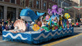 Anderson's Blue Metallic Floral Sheeting, 30 Ft. Parade Float Decoration for Trailers, Parties, Weddings, Proms, Photo Backdrops & Events – Shiny Fringe Garland for Indoor/Outdoor Use