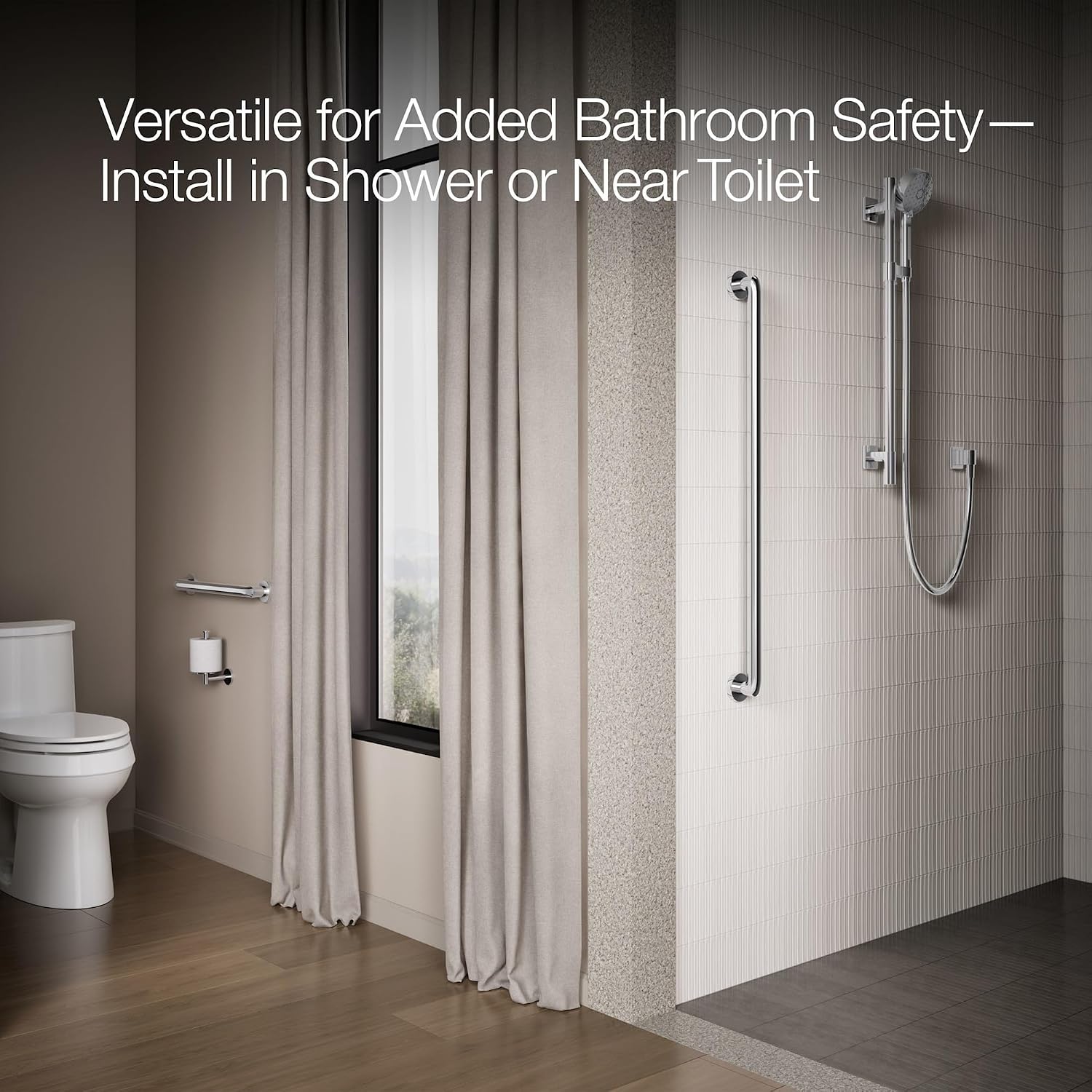 Kohler K-24551-BN Kumin Towel Bar, Vibrant Brushed Nickel