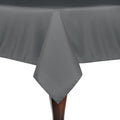 Ultimate Textile -10 Pack- 60 x 60-Inch Square Polyester Linen Tablecloth, Charcoal Grey