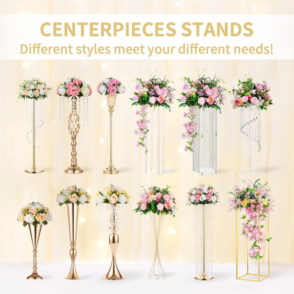 NUPTIO Flower Balls Flowers for Centerpieces: 10 Pcs 11.8 inch Diam Pink Artificial Rose Fake Flower Arrangement Bouquet for Wedding Party Tables Decorations
