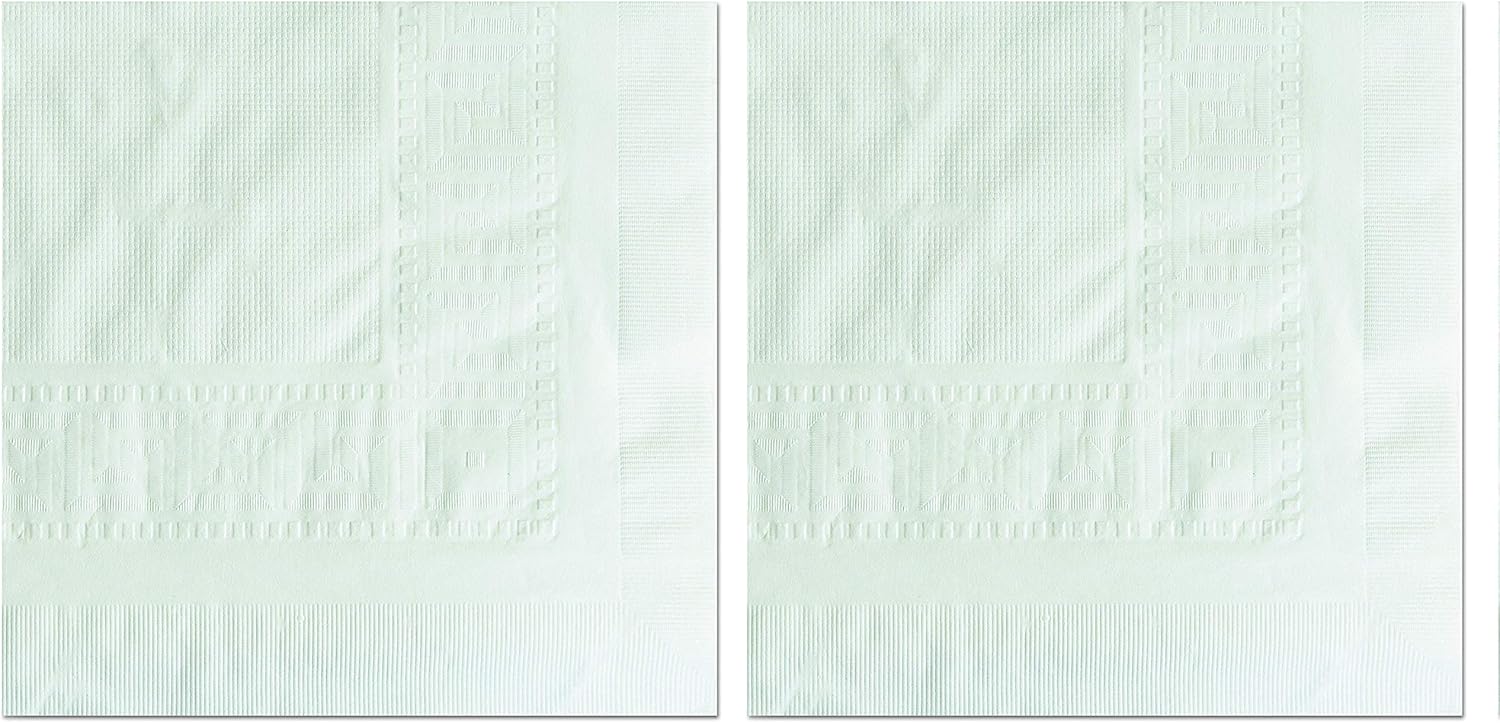 Hoffmaster 210130 Cellutex Tablecover, Tissue/Poly Lined, 54 in x 108', White (Case of 25 Tablecloths) (White, 2 Units)