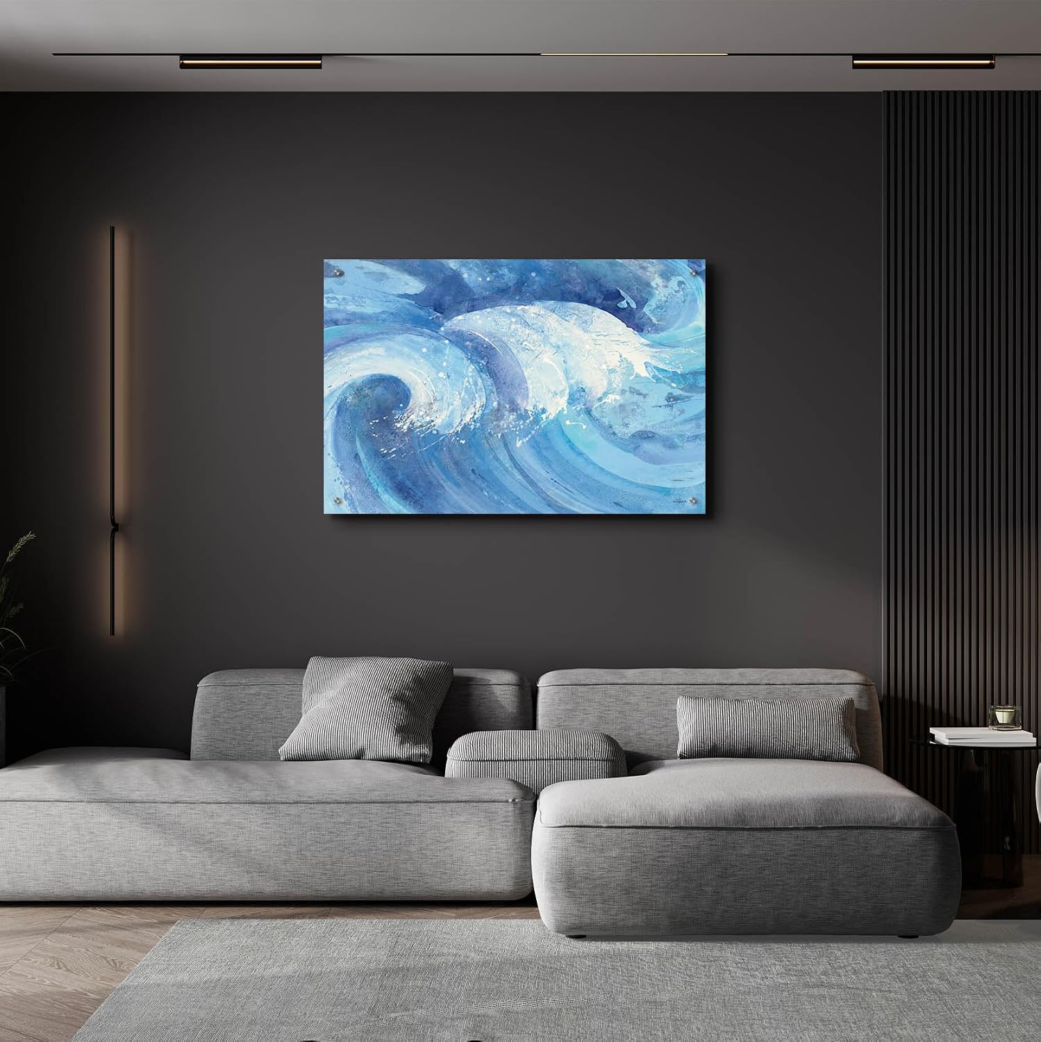 Epic Art '25002 - The Big Wave Crop' by Albena Hristova Acrylic Glass Wall Art, 36' x 24'