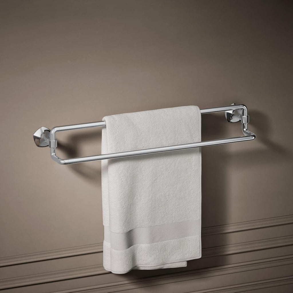 Kohler 27062-CP Occasion® 24' Double Towel bar, Polished Chrome