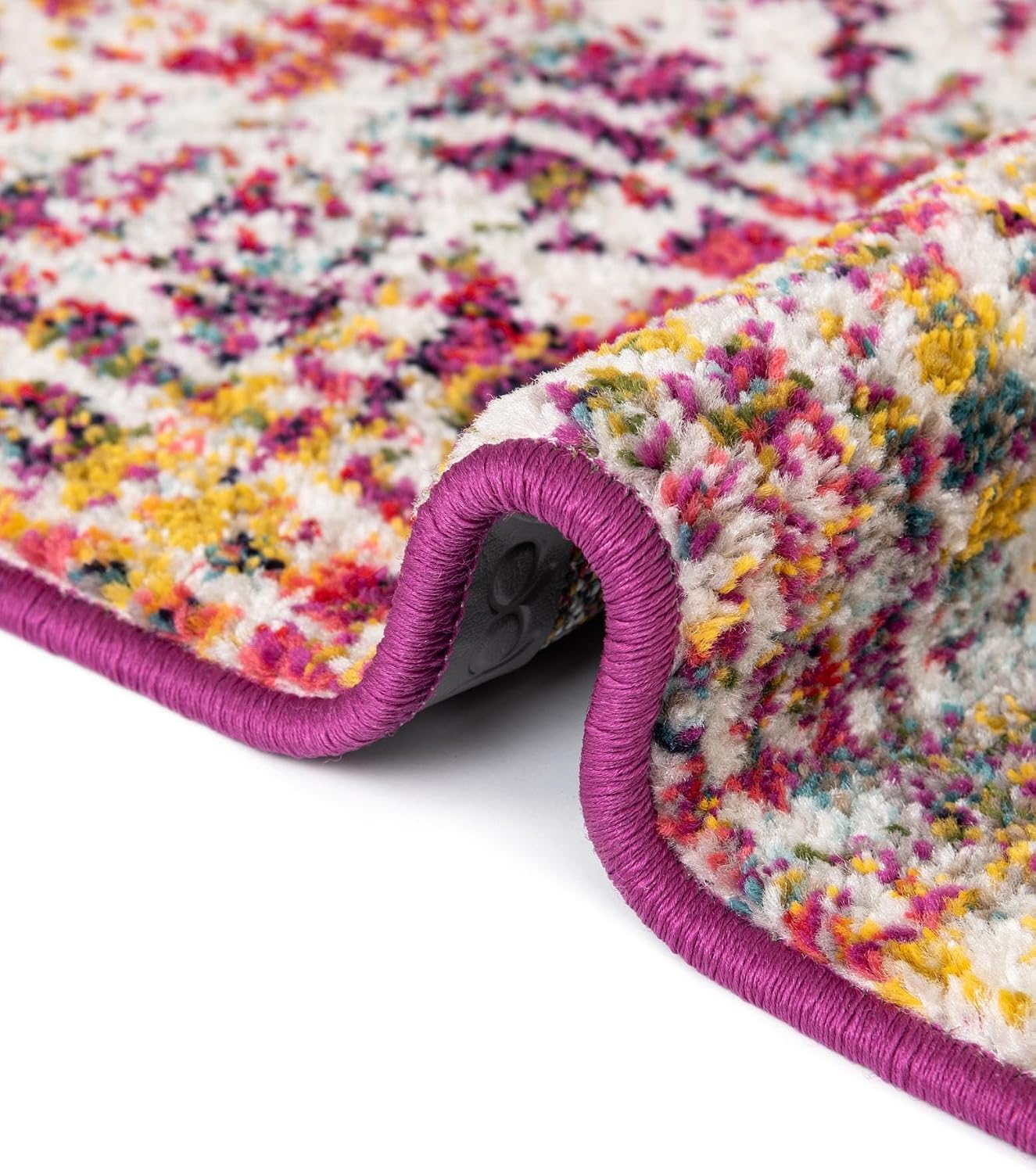 Rugs.com Arlington Collection Rug – 10 Ft Runner Multi Medium-Pile Rug Perfect for Hallways, Entryways