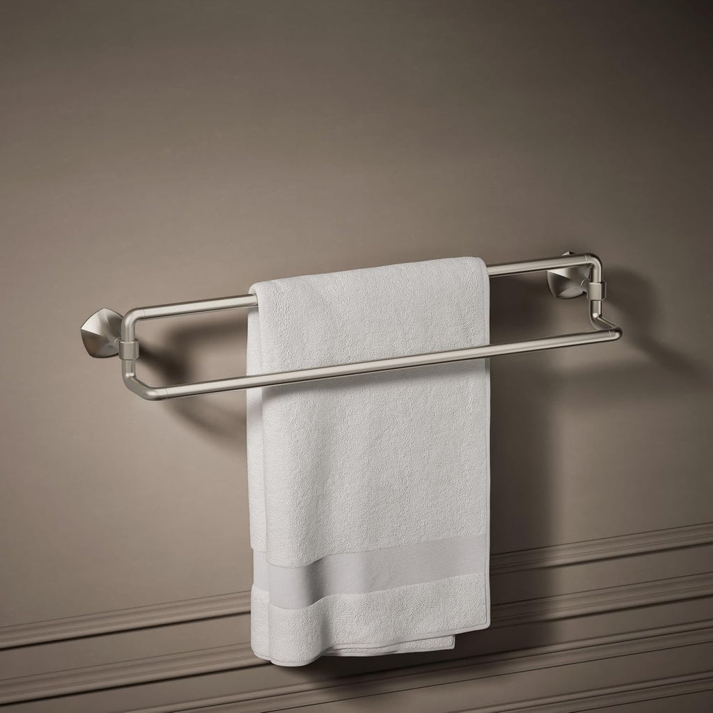 Kohler 27062-BN Occasion® 24' Double Towel bar, Vibrant Brushed Nickel