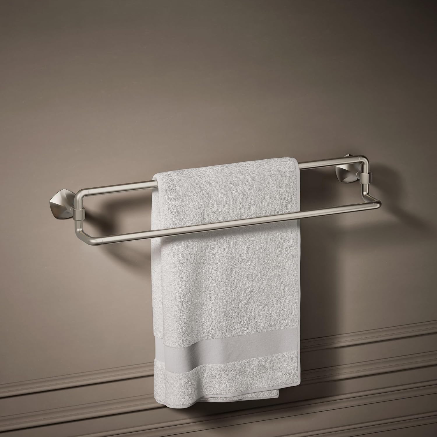 Kohler 27062-BN Occasion® 24' Double Towel bar, Vibrant Brushed Nickel