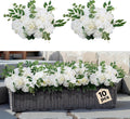 VEVOR Flower Balls Arrangement Bouquet 10 PCS, 17.7-Inch Max Diameter Artificial Flower Balls Wedding White Roses Centerpieces, Faux Flowers Arrangements for Wedding Centerpiece Home Table Decorations