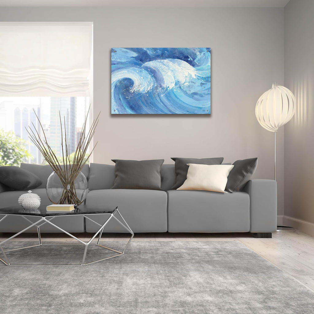 Epic Art '25002 - The Big Wave Crop' by Albena Hristova Acrylic Glass Wall Art, 36' x 24'