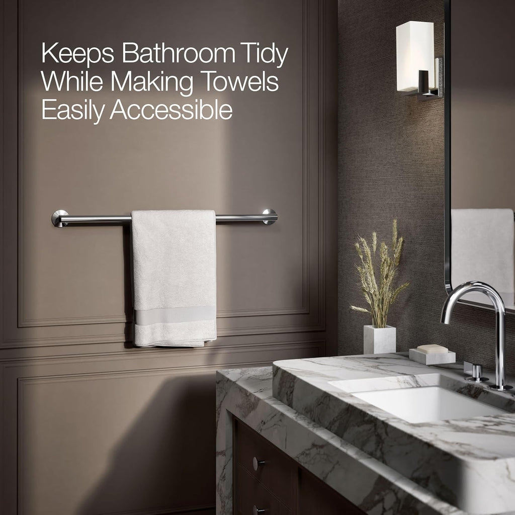 Kohler 78374-CP Components® 30' Towel bar, Polished Chrome