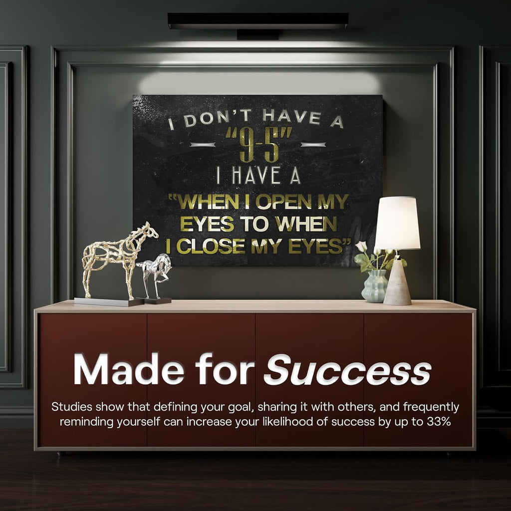 SuccessHunters Hustler Quote Canvas Print 9-5 Motivational Wall Office Decor Modern Art Entrepreners Motivation Entrepreneur Inspirational Hustler Quotes (30' x 40')