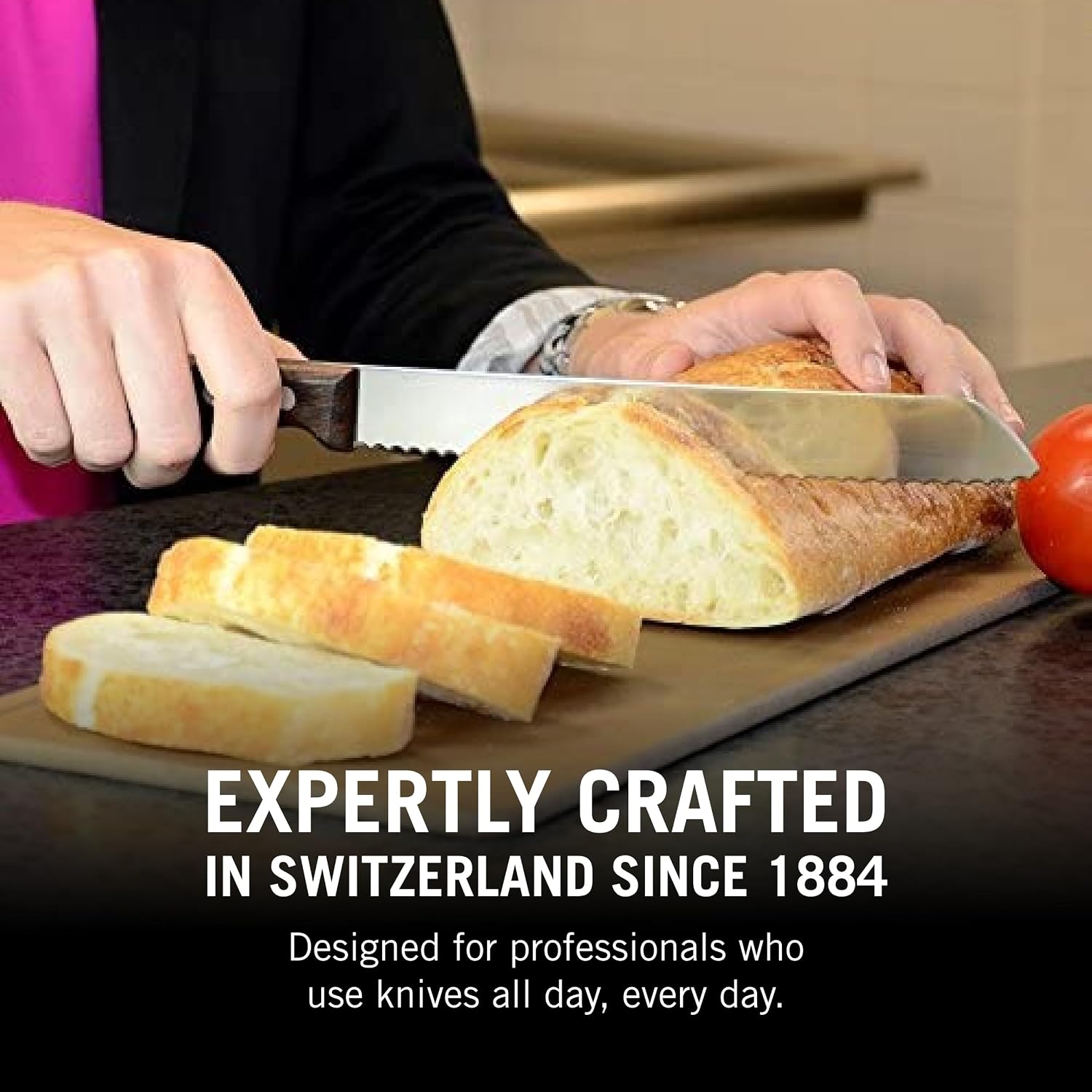 Victorinox Rosewood 3-Piece Flat Knife Set