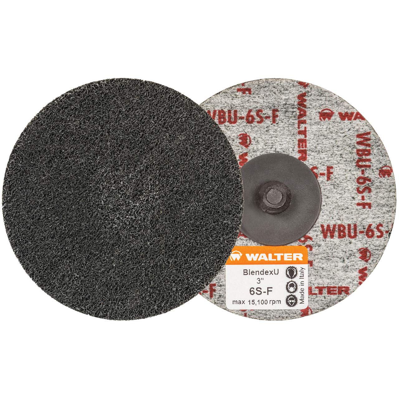 Walter 04U322 3' Twist Blendex U Multi-Purpose Quick Change Discs Grade 6SF, 10 Pack