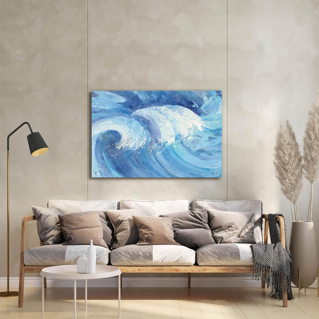 Epic Art '25002 - The Big Wave Crop' by Albena Hristova Acrylic Glass Wall Art, 36' x 24'