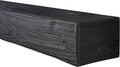 Handmade Fireplace Mantel Shelf 60', Extra Wide Rustic Wood Mantles for Over Fireplace, Wall Mounted Floating Mantel Shelves for Living Room Decor (Ebony, 60Lx6Hx8D)