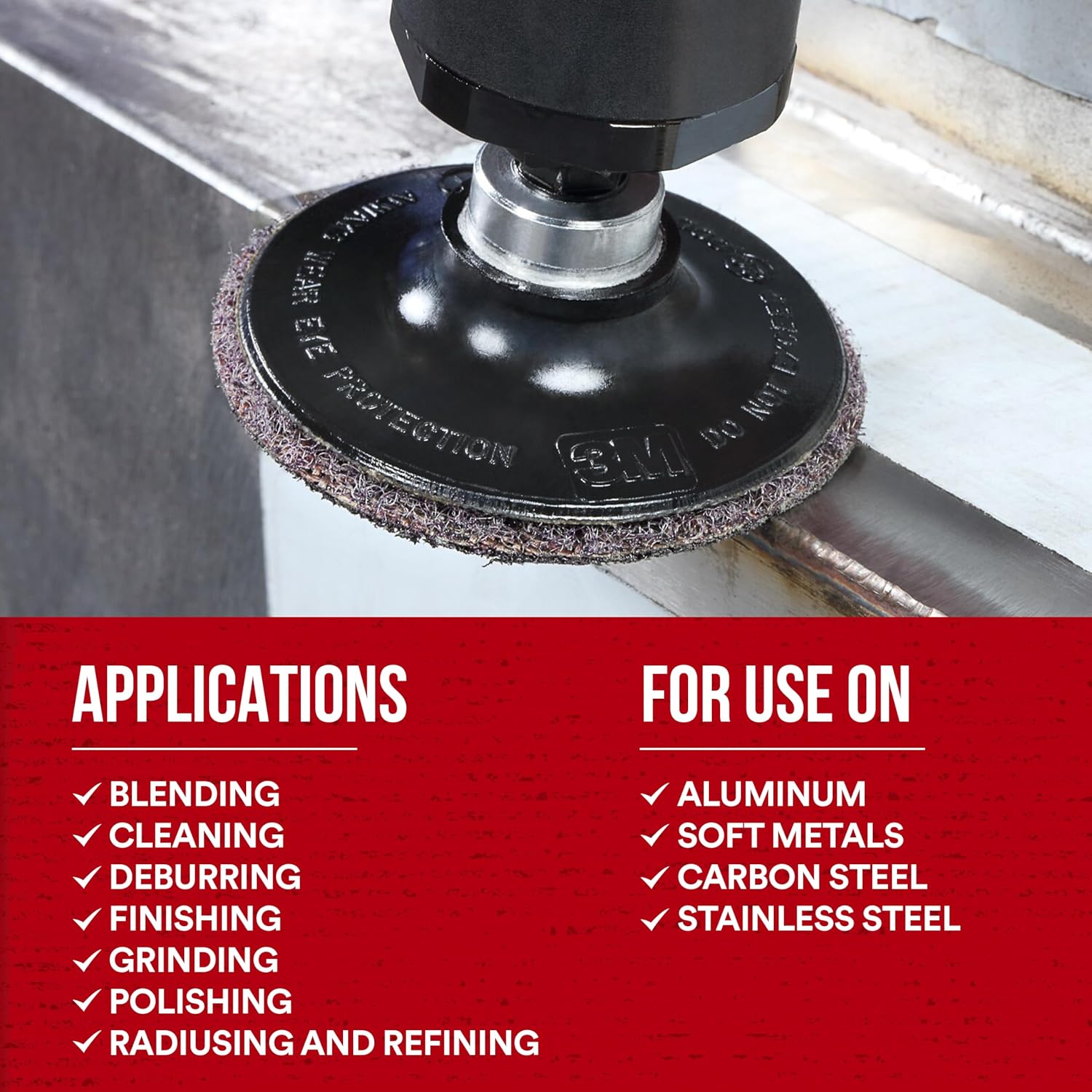 Scotch-Brite Precision Surface Conditioning Disc, TN Quick Change, Coarse, Ceramic, Nonwoven, 4-1/2 in x No Hole, 50/Case