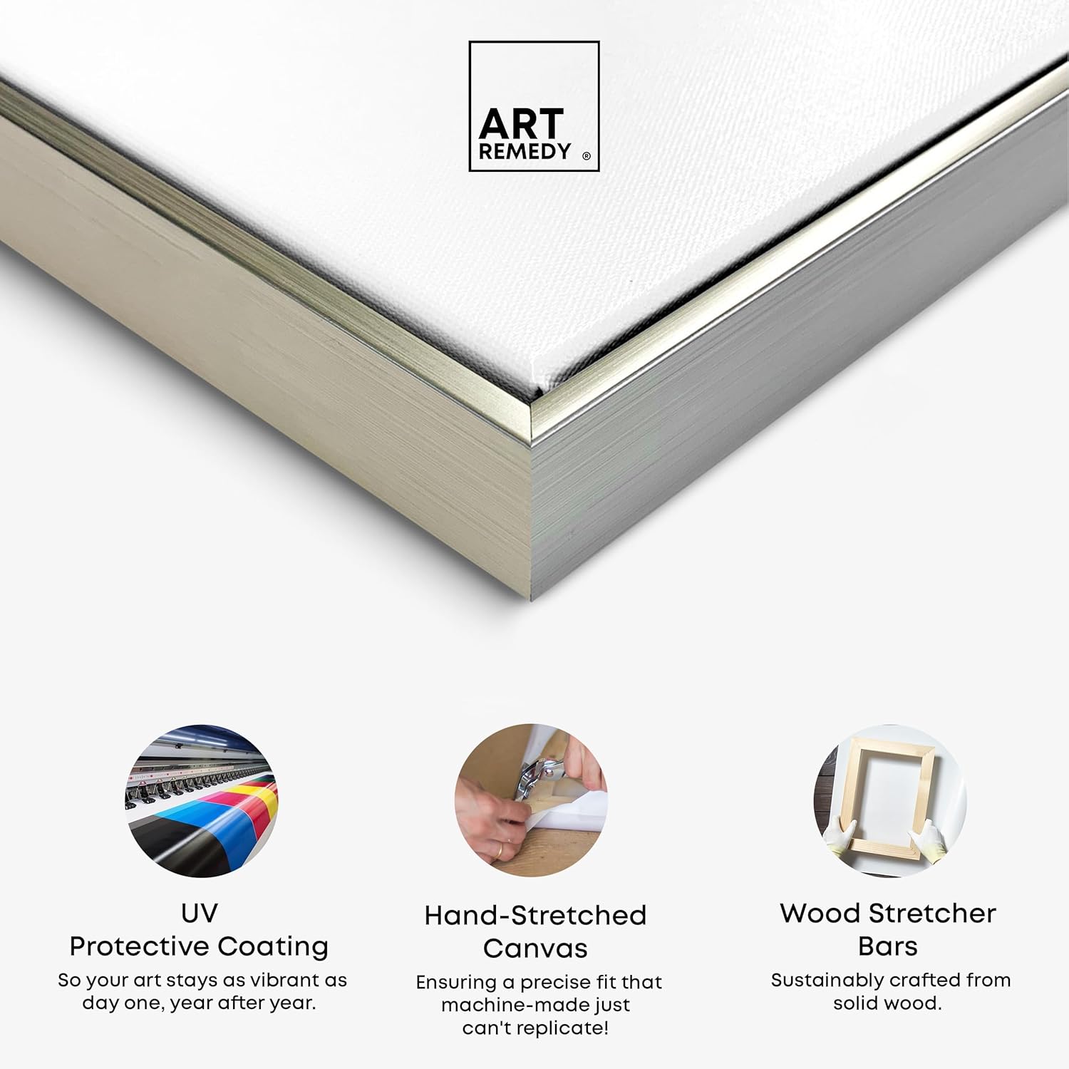 Art Remedy Rocks and Breaking Waves Canvas Coastal Classic Art, Silver Frame, 45' x 30'