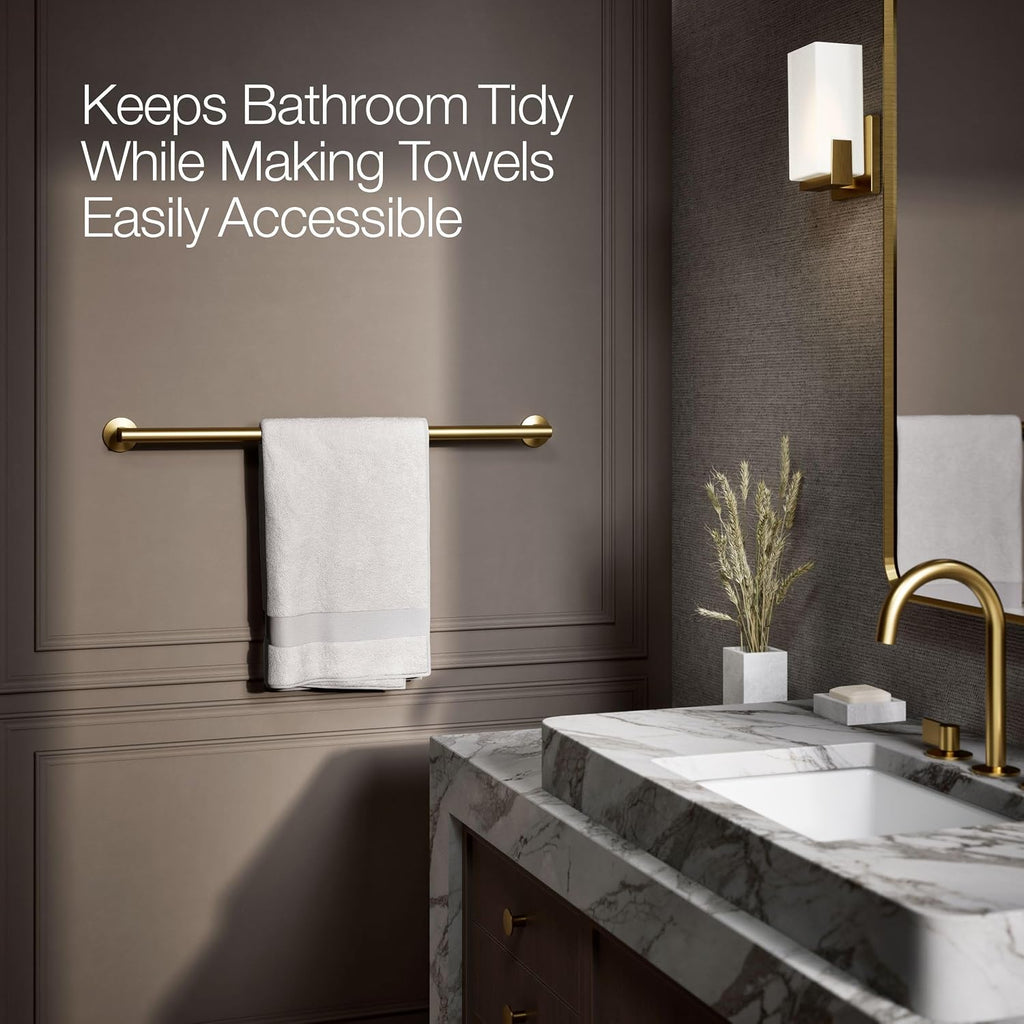 Kohler 78374-2MB Components® 30' Towel bar, Vibrant Brushed Moderne Brass