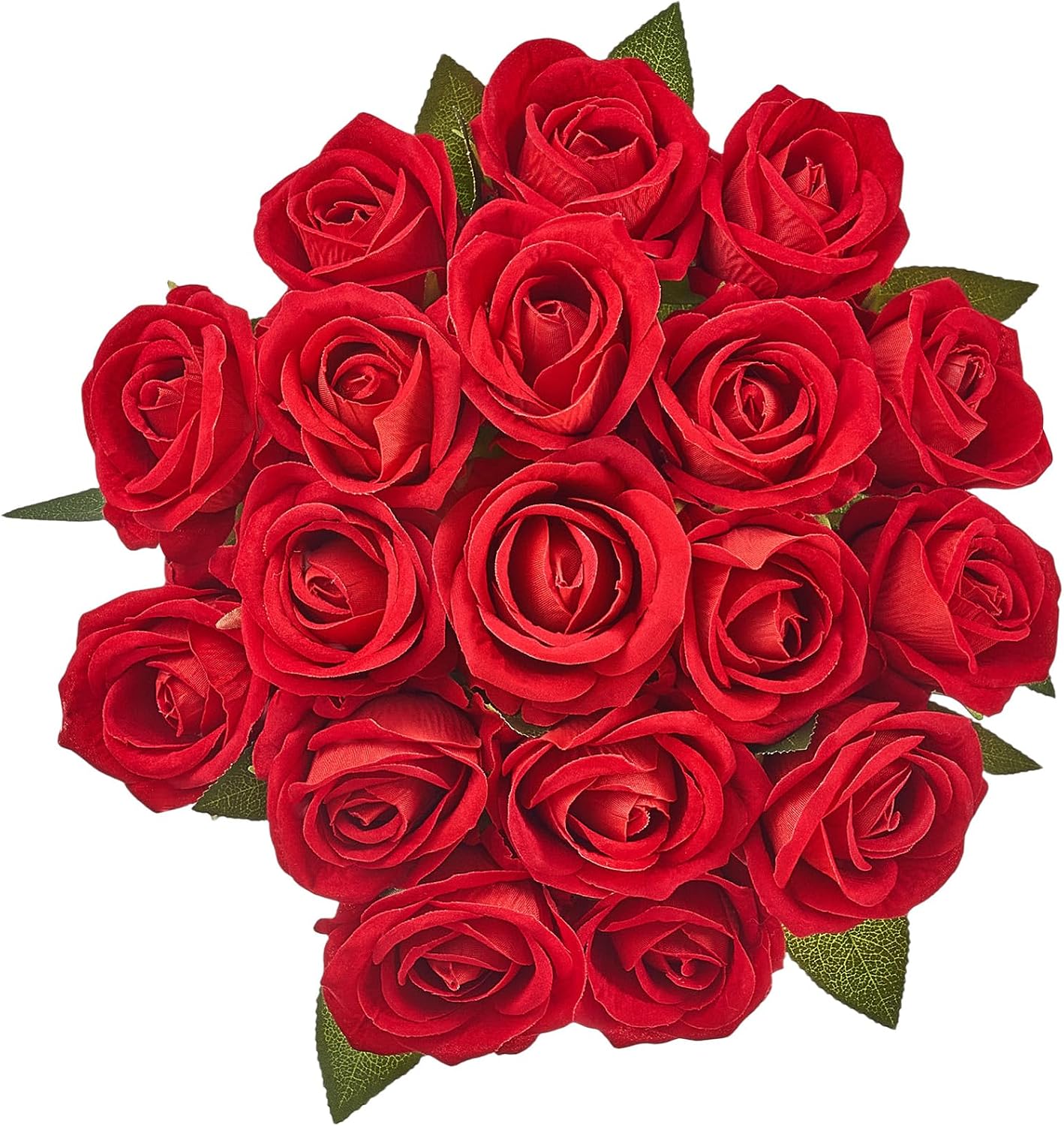 VEVOR Artificial Flowers, 500 pcs Real Looking Red Foam Fake Roses Bulk, Faux Red Bridal Shower with Stems for DIY Wedding Bouquets, Home Centerpieces Arrangements, Party Tables Decorations