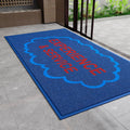 Custom Design Door Mat Personalized Logo Rugs, Non Slip Low Profile Indoor Outdoor Door Mats, Easy Clean Patio Entrance Mat
