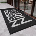 Custom Door Mat Personalized Design Logo Carpet for Business, Anti Slip Waterproof Indoor Outside Entrance Mat for Garage Garden