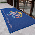 Custom Commercial Door Mat Carpet Personalized Logo Text Entryway Mat, Non Slip Low Profile Indoor Outdoor Rugs