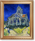Café Terrace at Night by Vincent Van Gogh Framed Size:30x36 inches,Image Size:24x30 inches,Golden Frame The World Classic Art Reproductions,Wall Art for Home Decor