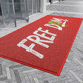 Custom Logo Door Mat Outdoor Commercial Carpet Floor Mat for Front Door, Non-Slip Low Profile Porch Patio Doormat