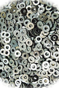 New Pack of (4000) #8 SAE Machine Screw Flat Washers - Zinc Plated 8-32 Multi-Purpose Comprehensive Hardware Fastener Assortment Kit MoPNEM03201