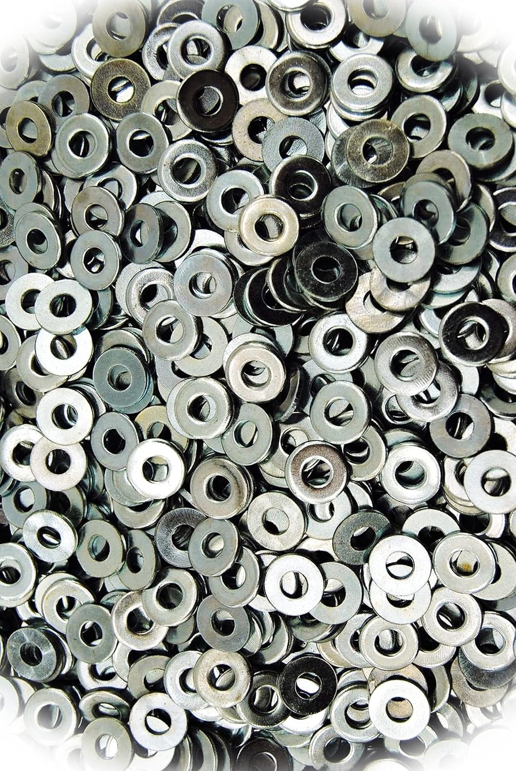 New Pack of (4000) #8 SAE Machine Screw Flat Washers - Zinc Plated 8-32 Multi-Purpose Comprehensive Hardware Fastener Assortment Kit MoPNEM03201