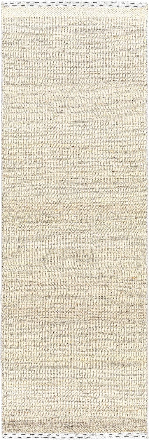 BoutiqueRugs Beige Solid Transitional Wool 2x3 Accent Rug Hand Woven Flatweave Charcoal Tan Dark Red Medium Gray Traditional Yaniklar Entryway Bedside Nursery Mudroom Bathroom Powder Room Non-Shedding