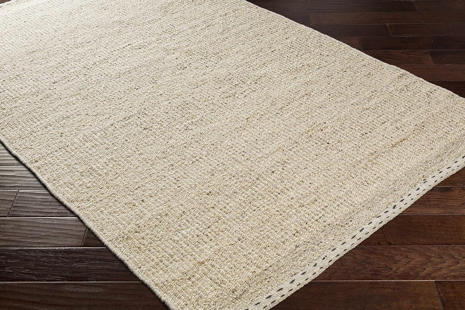 BoutiqueRugs Beige Solid Transitional Wool 2x3 Accent Rug Hand Woven Flatweave Charcoal Tan Dark Red Medium Gray Traditional Yaniklar Entryway Bedside Nursery Mudroom Bathroom Powder Room Non-Shedding