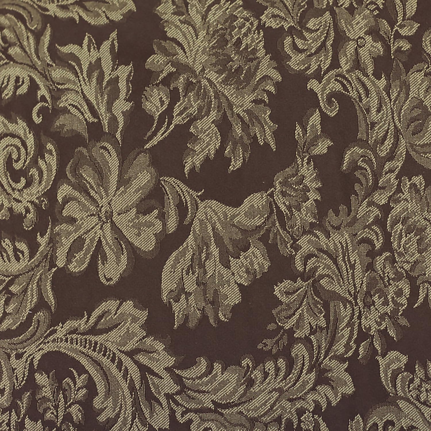Ultimate Textile Miranda 120-Inch Round Damask Tablecloth Chocolate Brown