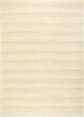 BoutiqueRugs Beige Striped Transitional Wool 3x5 Accent Rug Hand Woven Flatweave Textured Bohemian Clarke Entryway Bedside Nursery Mudroom Bathroom Powder Room Stain Resistant Non-Shedding