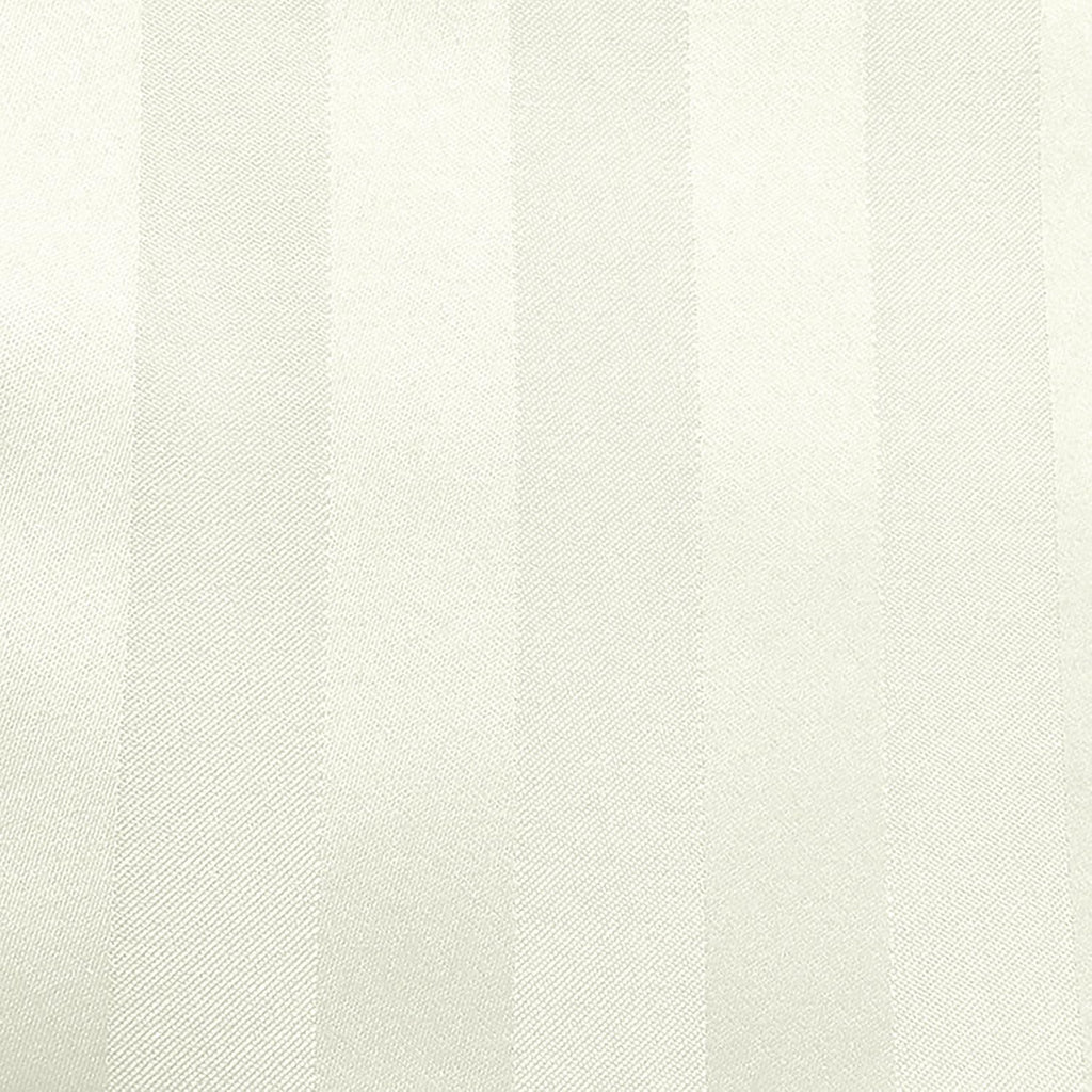 Ultimate Textile -10 Pack- Satin-Stripe 72 x 72-Inch Square Tablecloth, Ivory Cream