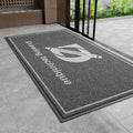 Custom Door Mat Personalized Logo Doormat with Anti-Skid Rubber Backing, Waterproof and Durable Commercial Floor Mat for Home Office