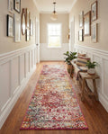 Rugs.com Arlington Collection Rug – 10 Ft Runner Multi Medium-Pile Rug Perfect for Hallways, Entryways